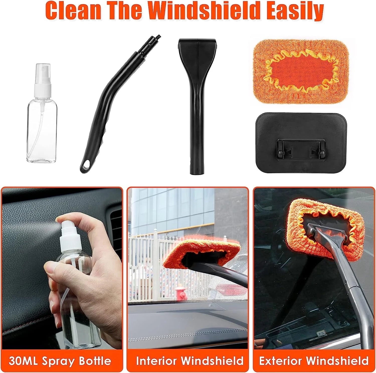 Vioview Ultimate Car Cleaning Kit, 17Pcs Car Interior Detailing Kit with High Power Car Vacuum Cleaner, Detailing Brush Set, Windshield Cleaner, Complete Car Cleaning Supplies for Deep Cleaning