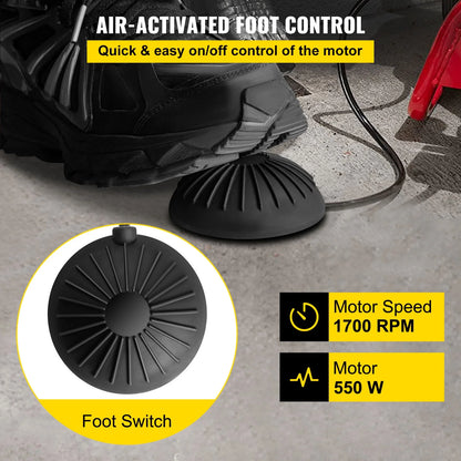 BENTISM Drain Cleaner Machine 100 ft x 1/2 in Drain Cleaning Machines 550W Electric Drain Auger 1700 r/min for 2" to 4" Pipes Electric Drain Snake Sewer Snake Drill