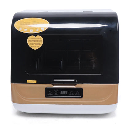 Portable Countertop Dishwasher W/Steam& Air-dry Function, 4 Washing Programs, 360° Streak-free Deep Cleaning for Home Apartments& Rvs (12-20pc Once)