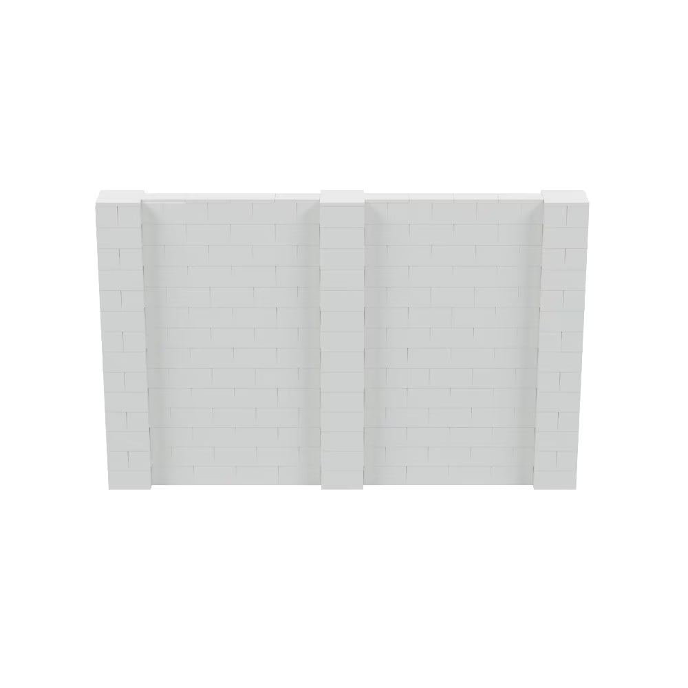 EverBlock 5�� x 7�� Wall Kit | Modular Building Blocks | Wall System for Building, Display & Structures | Room Divider & Partition | Easy to Connect & Reuse | Indoor & Outdoor Use