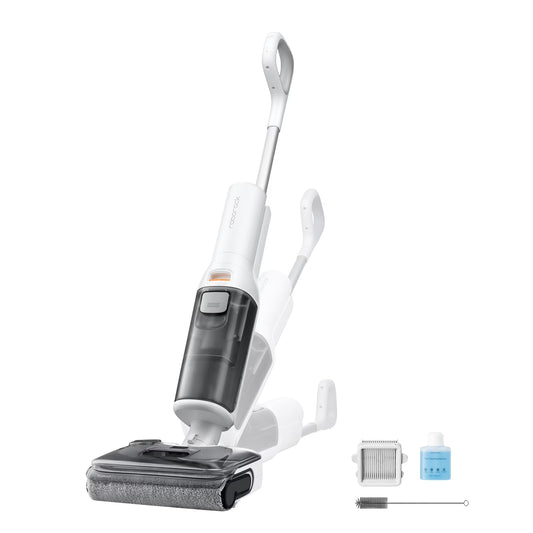 Roborock F25 GT Vacuum Mop All in One, Wet Dry Vacuum Cleaner Cordless, 20000Pa Floor Cleaner Machine for Tile Hardwood Wood Vinyl Floor, Edge to Edge Self Cleaning Electric Mop with 180�� Lie-Flat