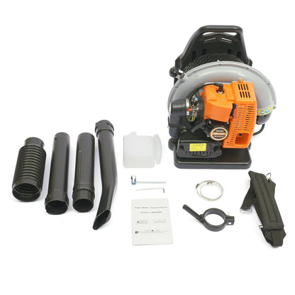 Anqidi 65CC 2-Stroke Backpack Leaf Blower Commercial Gasoline-Powered Grass Lawn Blower for Outdoor Lawn Garden Yard Cleaning