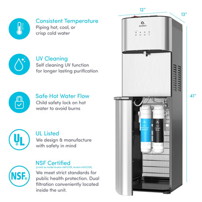 Avalon Self Cleaning Bottleless Water Cooler Dispenser 3 Temperatures