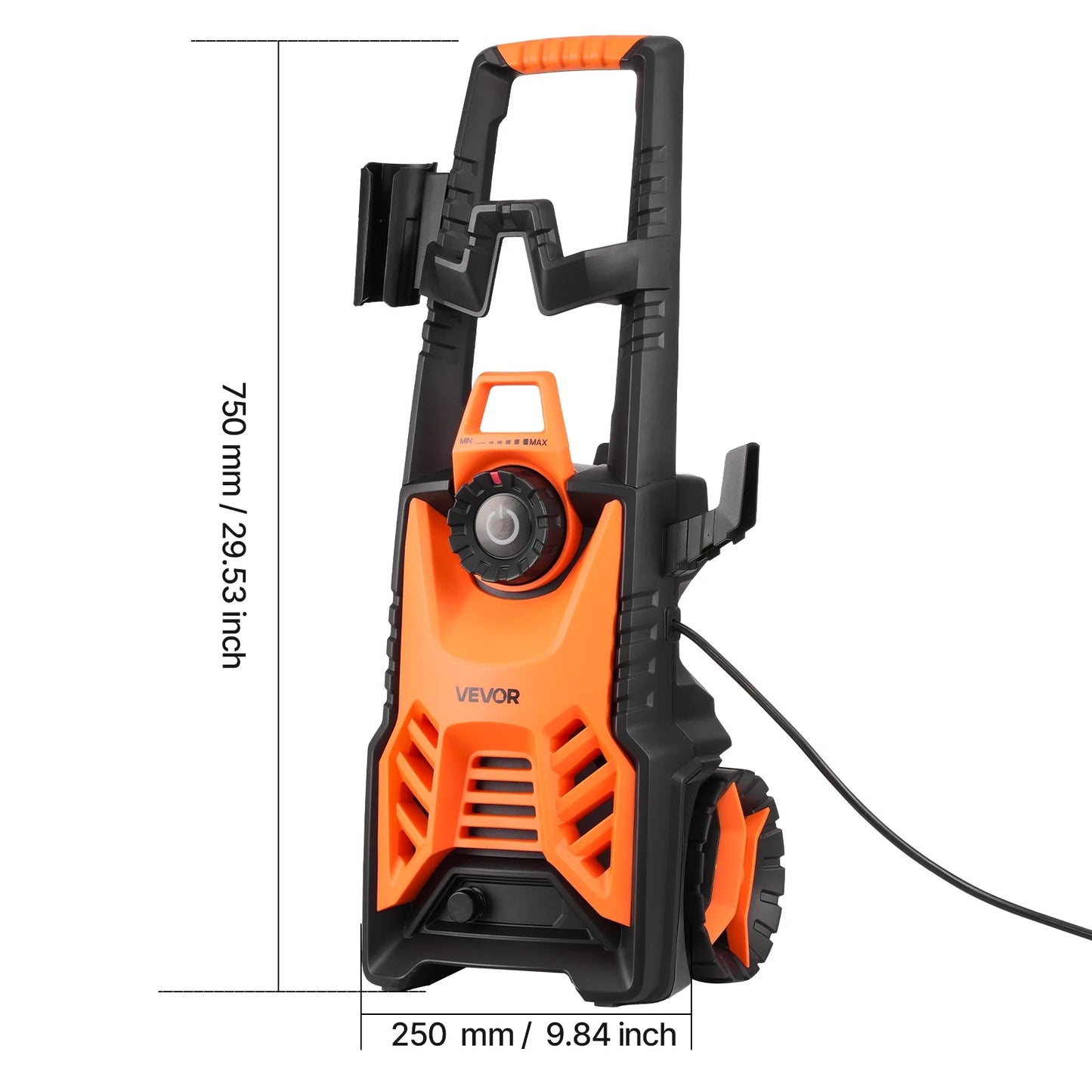 VEVOR Electric Pressure Washer, Max 4500 Psi and 3.2 GPM with Pressure Adjustment, High Power Pressure Cleaning Machine with 4 Quick Connect Nozzles