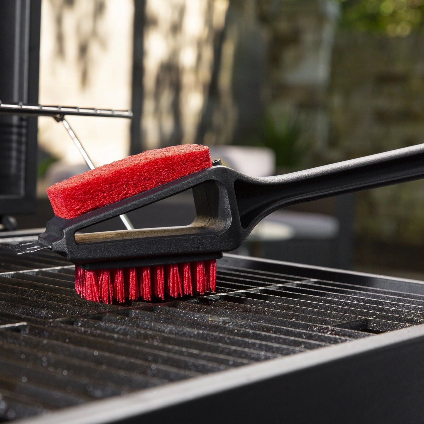 Expert Grill 3 in 1 Cleaning Grill Brush with Stainless Steel Scraper