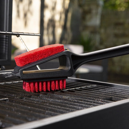 Expert Grill 3 in 1 Cleaning Grill Brush with Stainless Steel Scraper