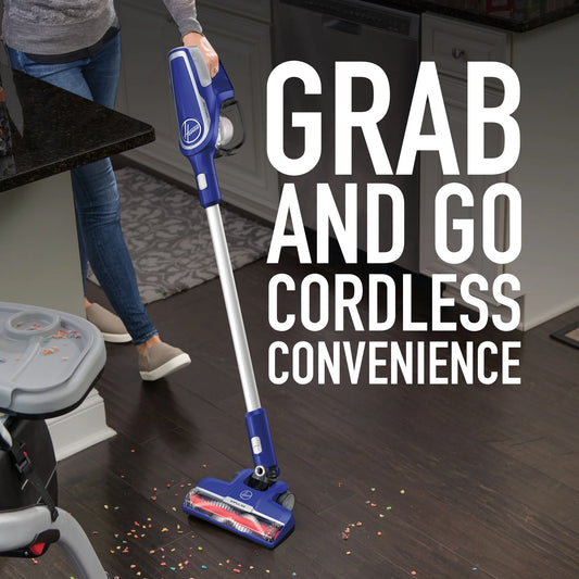 Hoover IMPULSE Pet Cordless Stick Vacuum Cleaner, BH53020, Lightweight, Powerful Suction, Pet Hair, Hard Floor, Carpet, HEPA Filter, Self-Cleaning Brushroll, LED Headlights, Rechargeable