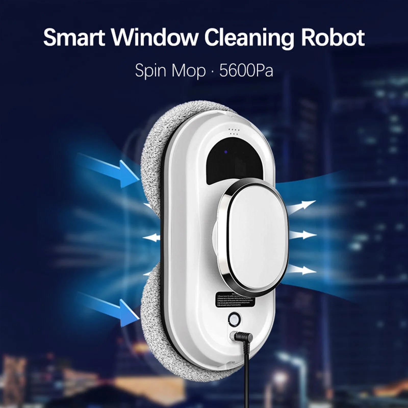 Oenbopo Window Cleaner Robot,Smart Glass Cleaning Robotic with Strong Suction,Remote Control Window Cleaning Robot for Windows/Tiles/Class Door
