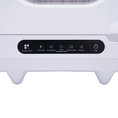 110V 1200W Portable Countertop Dishwasher with 12 Water Outlets and 360?�� Spraying Cleaning 15.74*15.74*17.71in for Homes, Apartments, Dormitories