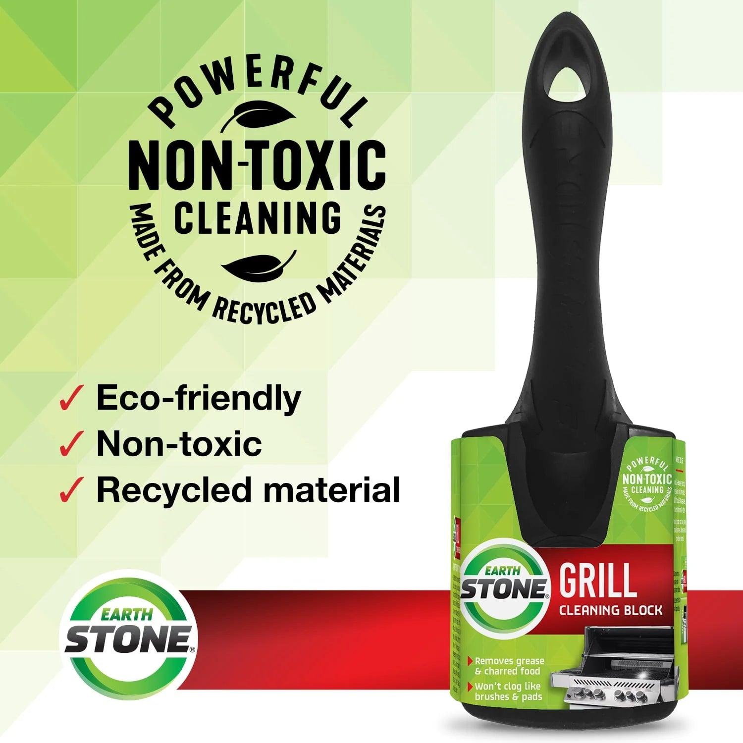 EarthStone® Grill Cleaning Block with EZ-Grip Handle