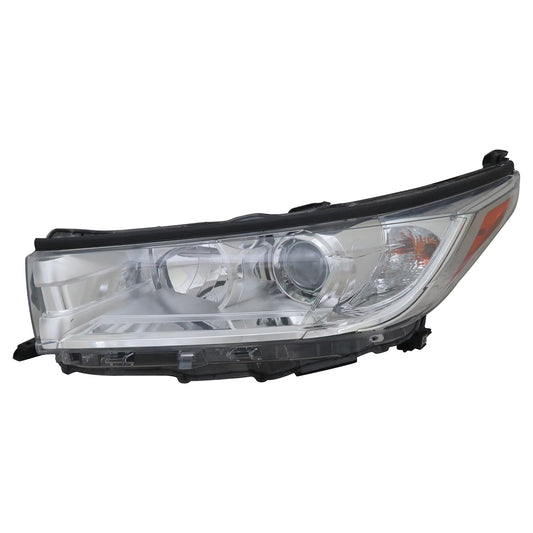New Aftermarket Driver Side Headlight Assembly 811500E330 fits 2017-2019 Toyota Highlander Hybrid LE Sport Utility 4-Door