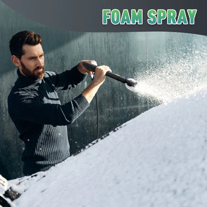 Electric Pressure Washer 5000PSI-Max 3.6GPM Power Washer Touch Screen Adjustable Pressure,4 Nozzles and 500ml Foam Cannon Power Washer Cleaning for Patio Yellow