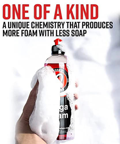 Adam’s Mega Foam 16oz - pH Best Car Wash Soap For Foam Cannon, Pressure Washer or Foam Gun | Concentrated Car Detailing & Cleaning Detergent Soap | Won't Strip Car Wax or Ceramic Coating