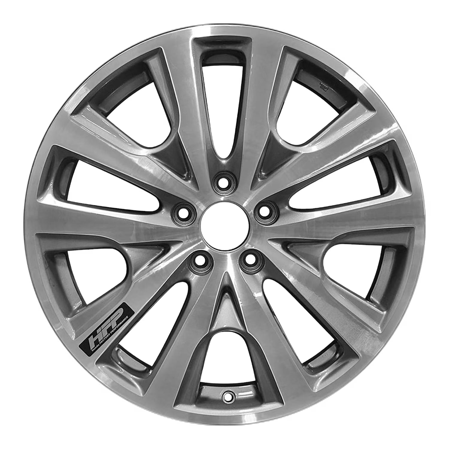 New Aftermarket Machined and Painted Medium Charcoal Metallic Aluminum Wheel 19 x 8 fits 2013 Honda Accord EX Sedan 4-Door