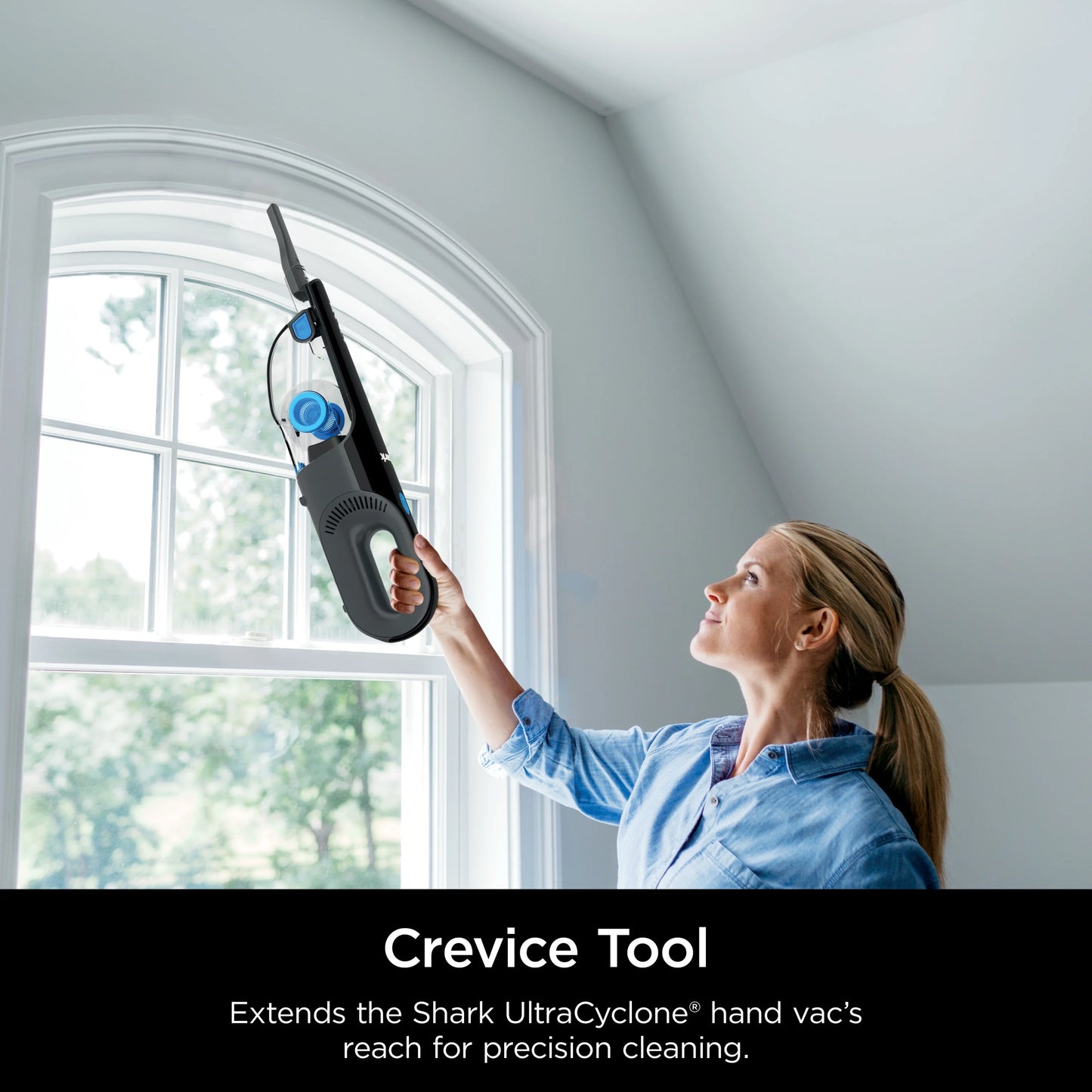 Shark UltraCyclone Cordless Handheld Vacuum, Pet-Friendly, Multi-Surface, Lightweight, with Cleaning Tools, CH950WM Black & Blue