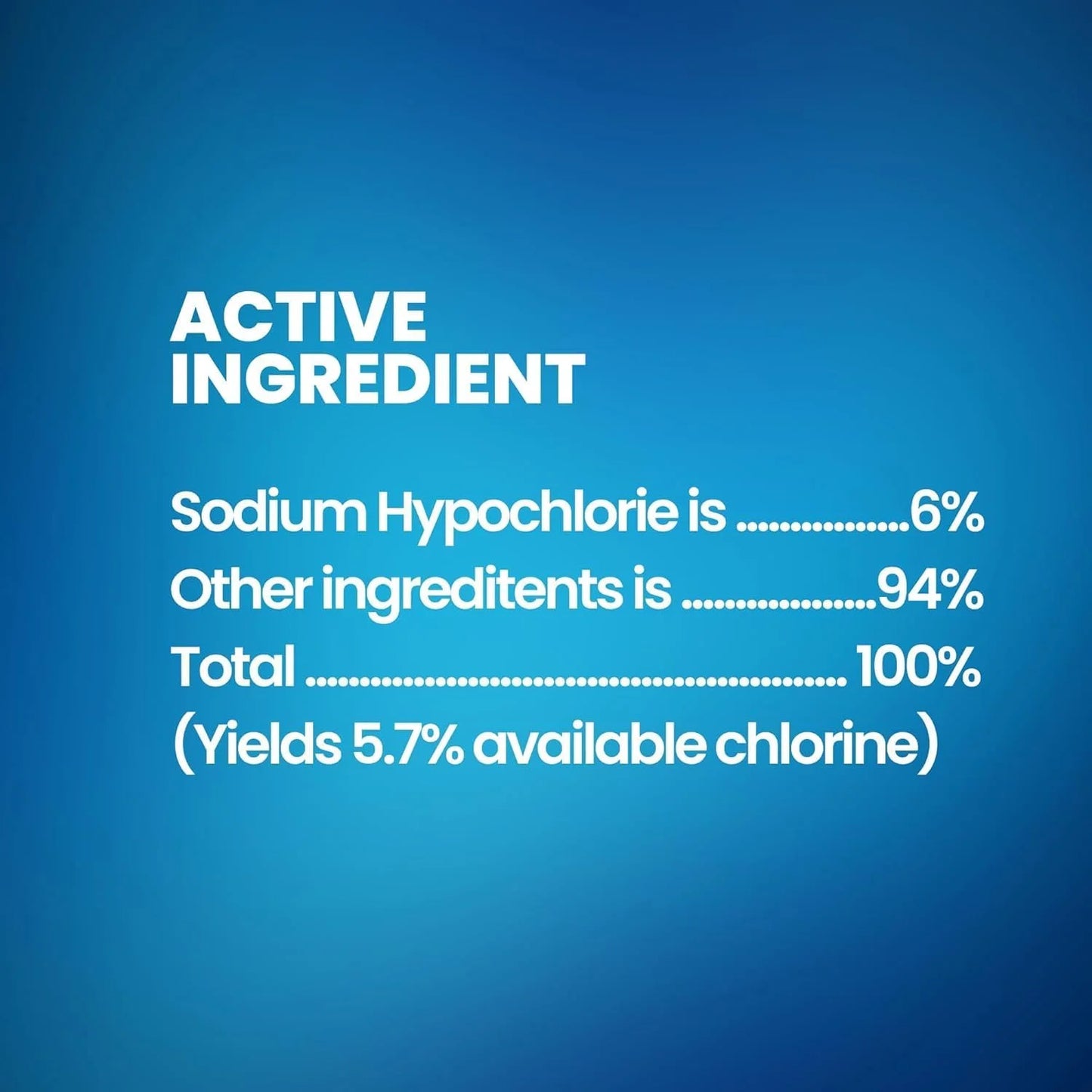 (12 Gallons) - Liquid Chlorine Bleach, for Laundry, Household and Cleaning, 1 Gallon Jugs