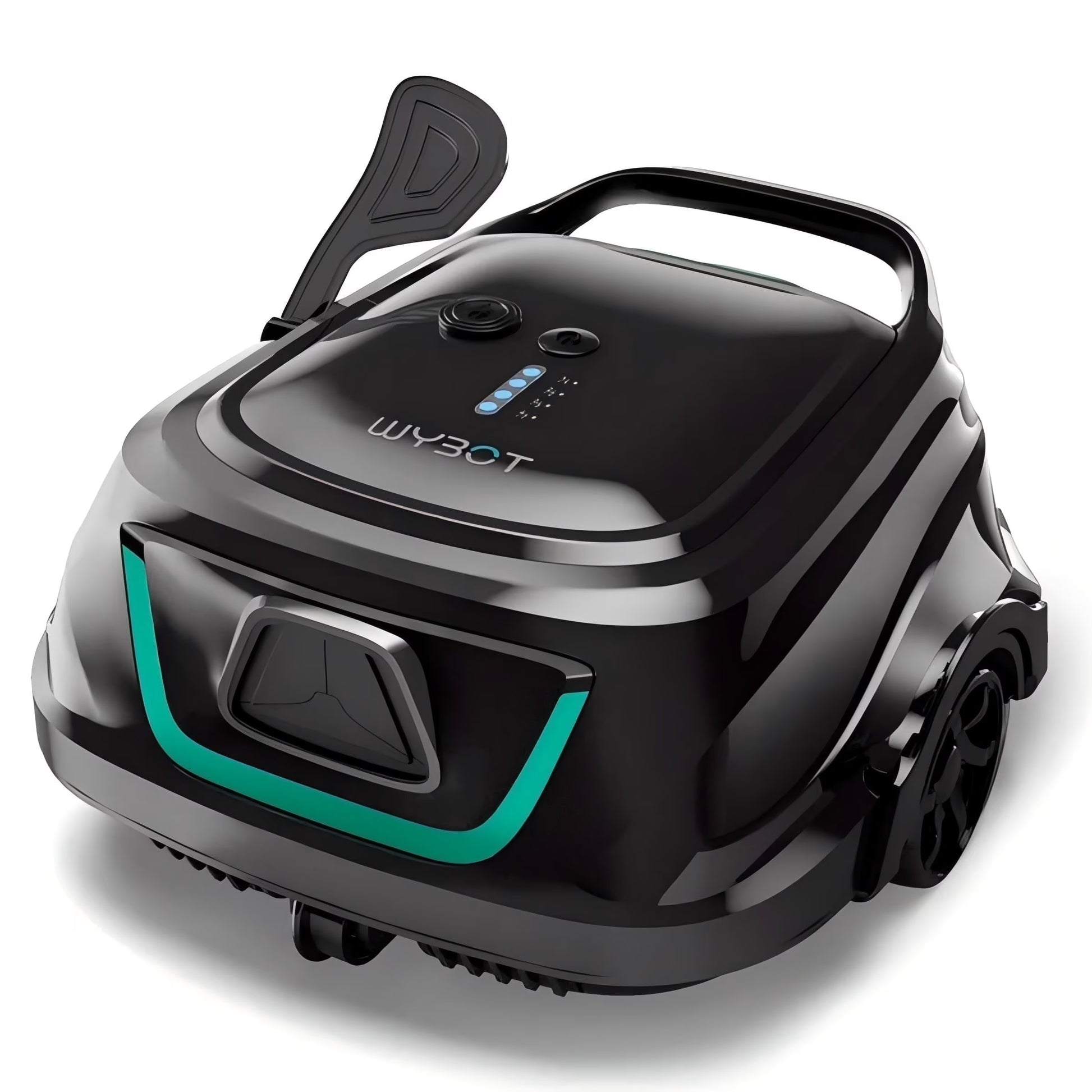 2025 New Upgraded WYBOT A1 Cordless Robotic Pool Vacuum Cleaner - Floor-Only Cleaning for Above Ground Flat-Bottom Pools (Up to 1,076 sq. ft), 120-Min Runtime, Black Green