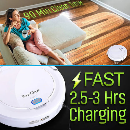 Pure Clean PUCRC25PLUS - Pure Clean Smart Vacuum Cleaner - Automatic Robot Cleaning Vacuum