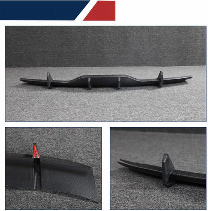 Model S Carbon Fiber Rear Diffuser fits for Tesla Model S Sedan 4 Door 2021-2023 Rear Bumper Cover Lower Lip Spoiler Valance Protector