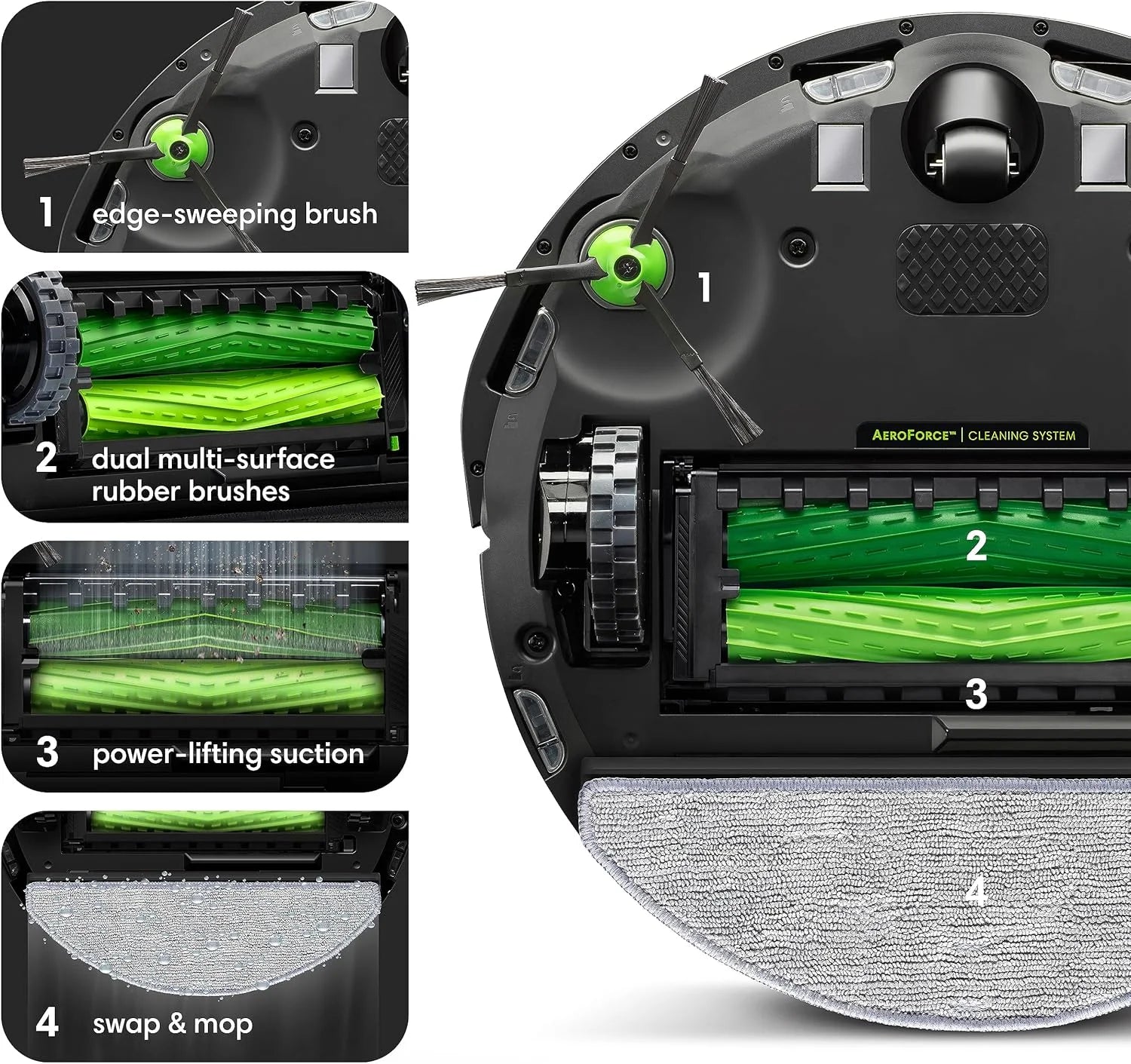 Restored Premium IRobot Roomba Combo i5+ Self-Emptying Robot Vacuum & Mop �C Smart Mapping, Alexa Compatible, 60-Day Auto Dirt Disposal, Personalized Cleaning OS, (Refurbished)