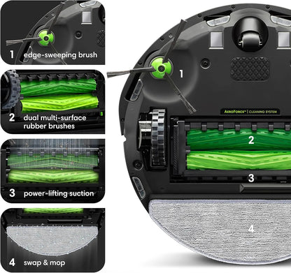 Restored Premium IRobot Roomba Combo i5+ Self-Emptying Robot Vacuum & Mop �C Smart Mapping, Alexa Compatible, 60-Day Auto Dirt Disposal, Personalized Cleaning OS, (Refurbished)
