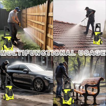 FATFAX Electric High Pressure Washer 3500 Psi and 2.5 GPM with 25ft Hose/16ft Power Cord,Making It Perfect for Cleaning Cars, Fences, Pool, Patios.