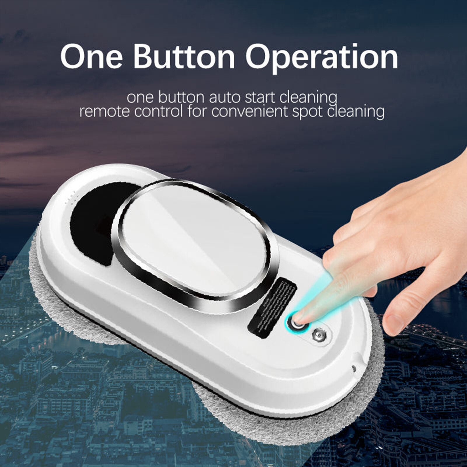 Oenbopo Window Cleaner Robot,Smart Glass Cleaning Robotic with Strong Suction,Remote Control Window Cleaning Robot for Windows/Tiles/Class Door