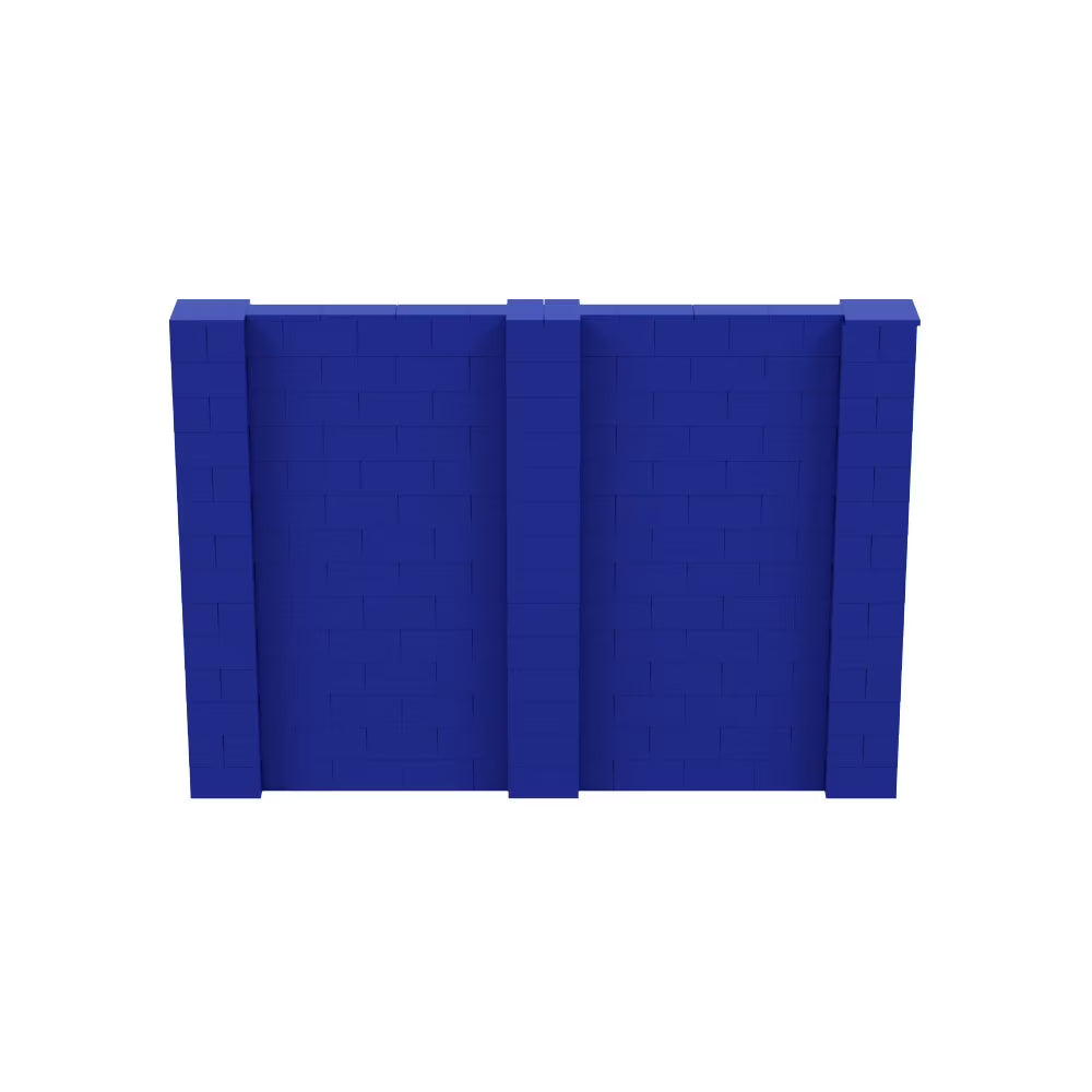 EverBlock 5�� x 7�� Wall Kit | Modular Building Blocks | Wall System for Building, Display & Structures | Room Divider & Partition | Easy to Connect & Reuse | Indoor & Outdoor Use