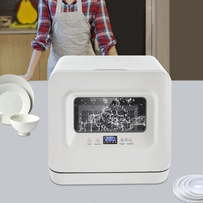785W 3-in-1 Function Portable Compact Countertop Mini Dishwasher with Water Tank Leak-Proof Air Dry for Cleaning Saucers, Cups, Serving Platters, Glasses