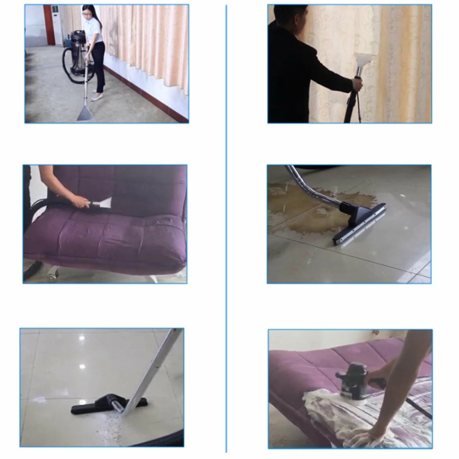 60L Commercial Carpet Cleaner Extractor 3 in 1 Cleaning Machine Vacuum Cleaner