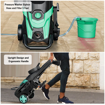 FOTING Electric Pressure Washer, 4500 PSI 3.2 GPM Power Washer with 4 Quick Connect Nozzles, High Pressure Cleaning Machine with Foam Cannon for Cars/Fences/Driveways/Patios/Home Cleaning