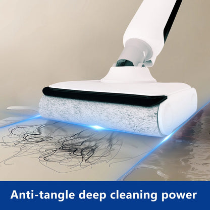 HABIUBIU Vacuum Mop All in One, Wet Dry Vacuum Cleaner, Cordless Cleaner Machine for Tile Hardwood Floor, Self Cleaning Electric Mop with 180�� Lie-Flat