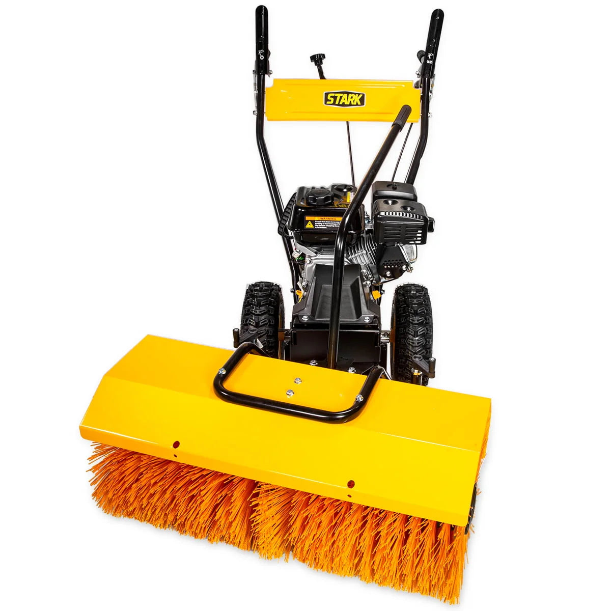Stark 31" Walk Behind Gas Power Sweeper Dirt Debris Cleaning Path 196cc 7HP Gas Engine - for Leaves, Dirt, and Gravel