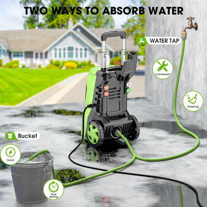 Fenbeli 5000PSI at 2.8 GPM Electric High Pressure Washer Machine 110V for Cleaning Decks