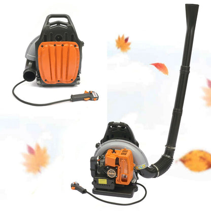 Anqidi 65CC 2-Stroke Backpack Leaf Blower Commercial Gasoline-Powered Grass Lawn Blower for Outdoor Lawn Garden Yard Cleaning
