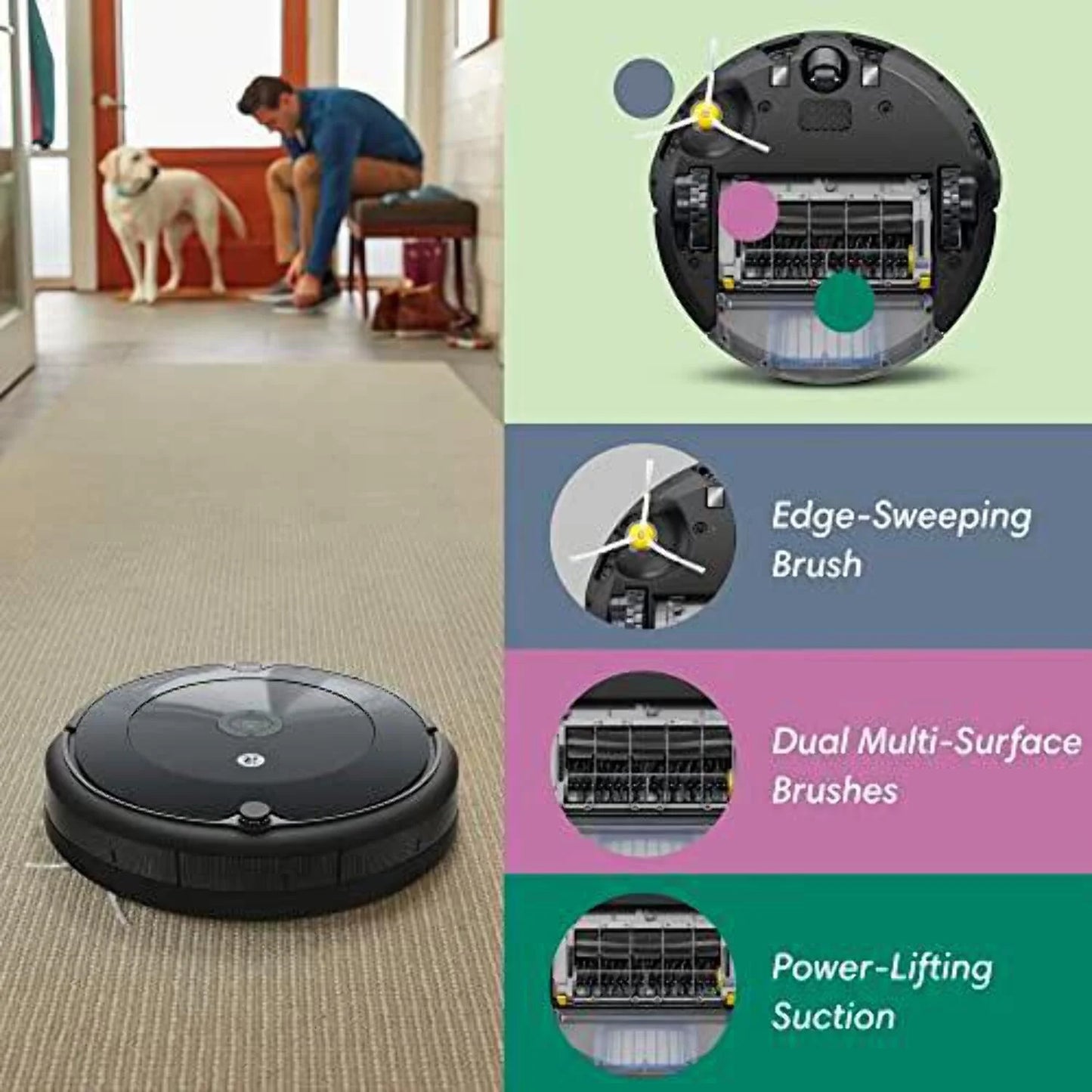 IRobot Roomba 692 Robot Vacuum - Wi-Fi Connectivity, Personalized Cleaning Recommendations, Works with Alexa, Good for Pet Hair, Carpets, Hard Floors,