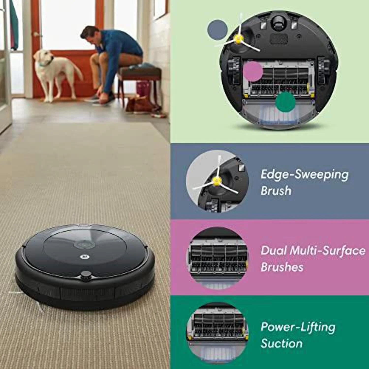 IRobot Roomba 692 Robot Vacuum - Wi-Fi Connectivity, Personalized Cleaning Recommendations, Works with Alexa, Good for Pet Hair, Carpets, Hard Floors,