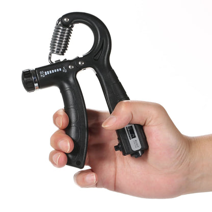 CACAGOO 2pcs Hand Grip Strengthener with Counter 5-60kg Adjustable Resistance Fitness Hand Exerciser for Muscle Building Wrist Training