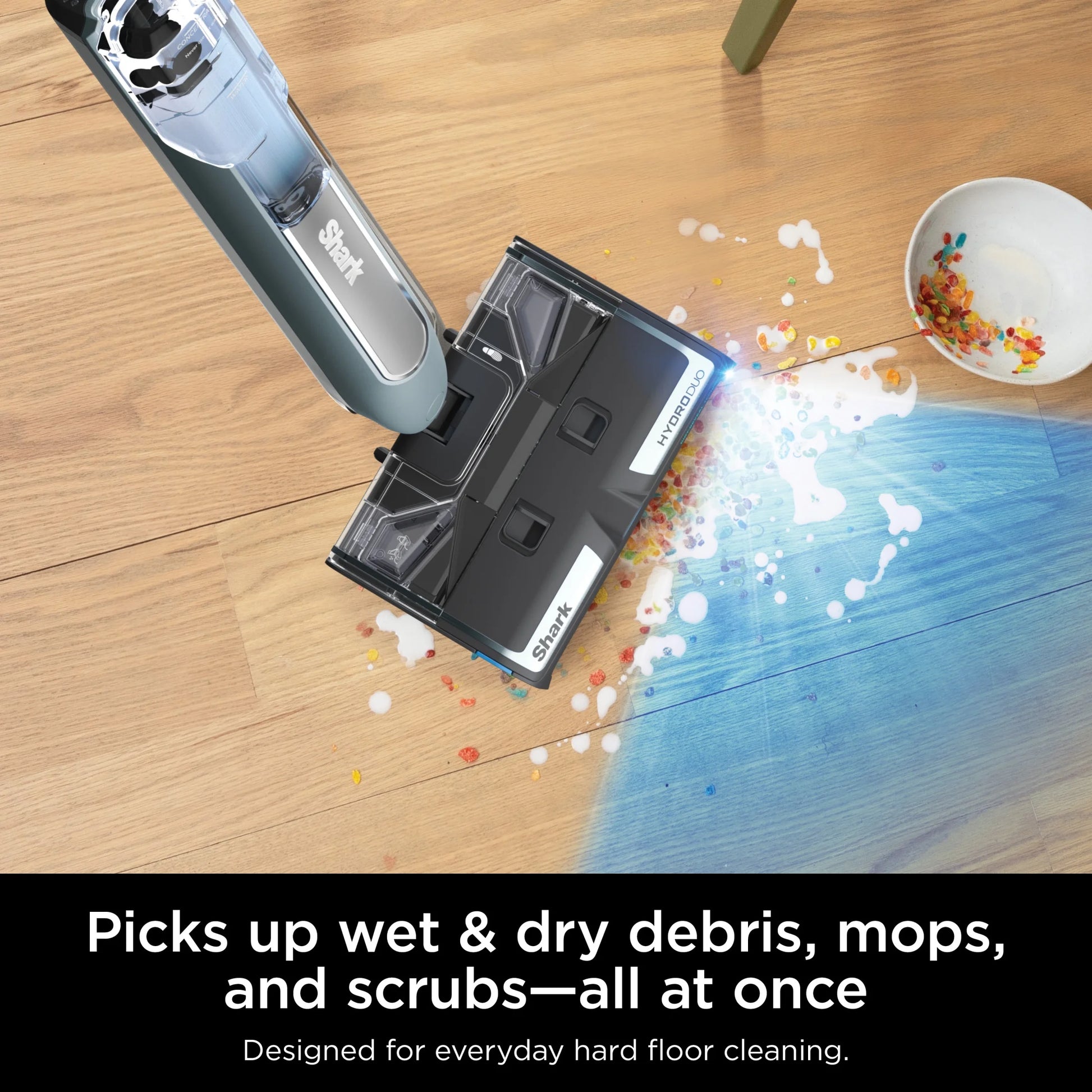 Open Box Shark?? HydroDuo with Dirt-Reveal Technology, Cordless, Hard Floor Cleaning System, Wet & Dry Debris Pickup, Mop & Scrubs All at Once, Hardwood, Tile, Laminate Floors, WW200