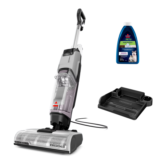 BISSELL CrossWave Edge, Corded, Multi Surface Hard Floor Cleaner Wet Dry Vacuum with Zero-Gap Edge Cleaning Technology, Self Cleaning Cycle, Pet Multi-Surface Febreze Trial Formula, 4157