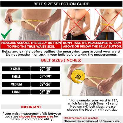 RDX Weight Lifting Belt, 6 Inch Curved Padded Back Lumbar Support, Functional Fitness Strength Training, Core Exercise Workout Bodybuilding Powerlifting Deadlifts Squats, Home Gym Equipment