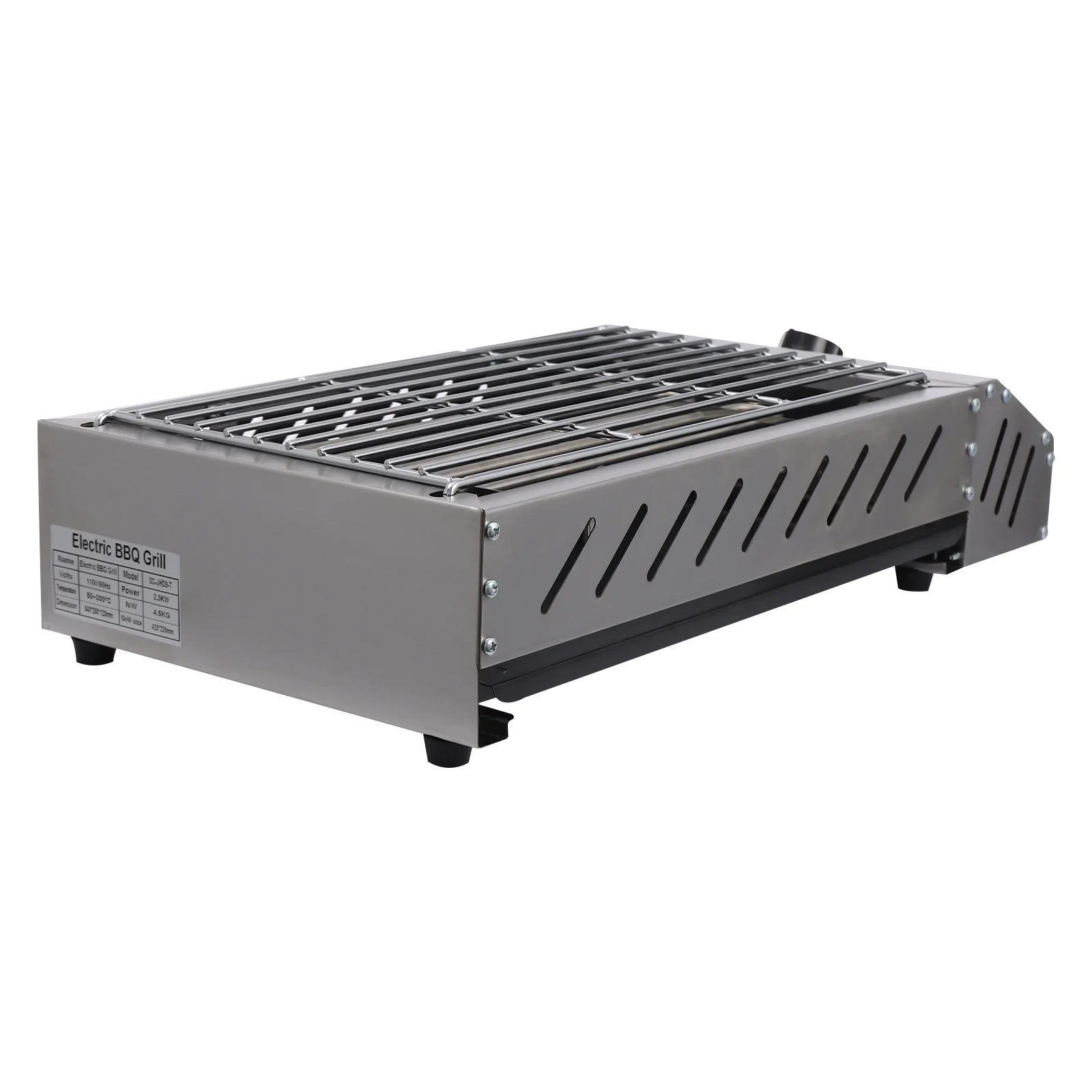 Compact Electric Griller with Adjustable Temperature, 122-572��F, Non-Stick Surface, Easy Cleaning, Perfect for Small Spaces & Countertops