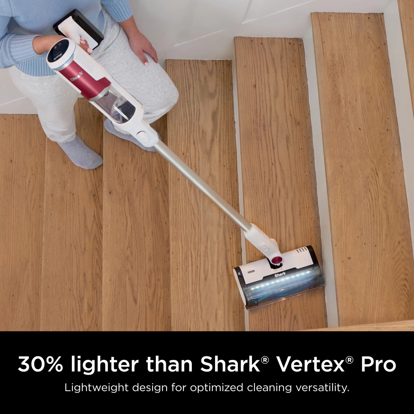 Shark Clean & Empty Cordless Stick Vacuum, Carpet and Hardfloors, Auto Empty Base, Self Cleaning Brushroll, HEPA Filter, BU3120 White