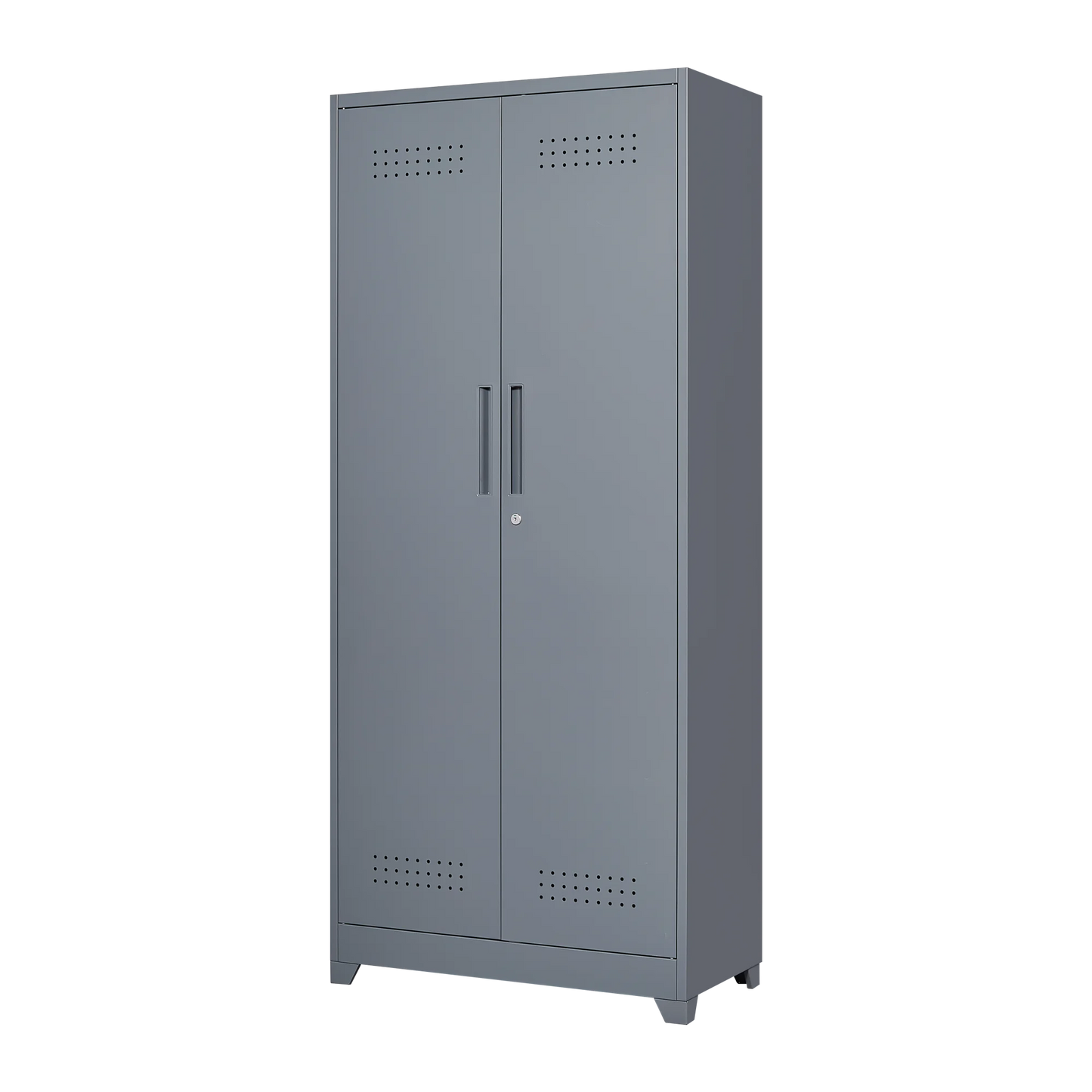 Metal Storage Cabinets, Cleaning Tool Cabinet with Locking Door, Large Tool Organizer and Storage for Kitchen, Pantry, Office