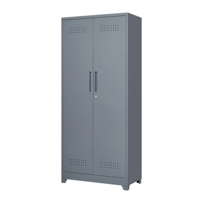 Metal Storage Cabinets, Cleaning Tool Cabinet with Locking Door, Large Tool Organizer and Storage for Kitchen, Pantry, Office