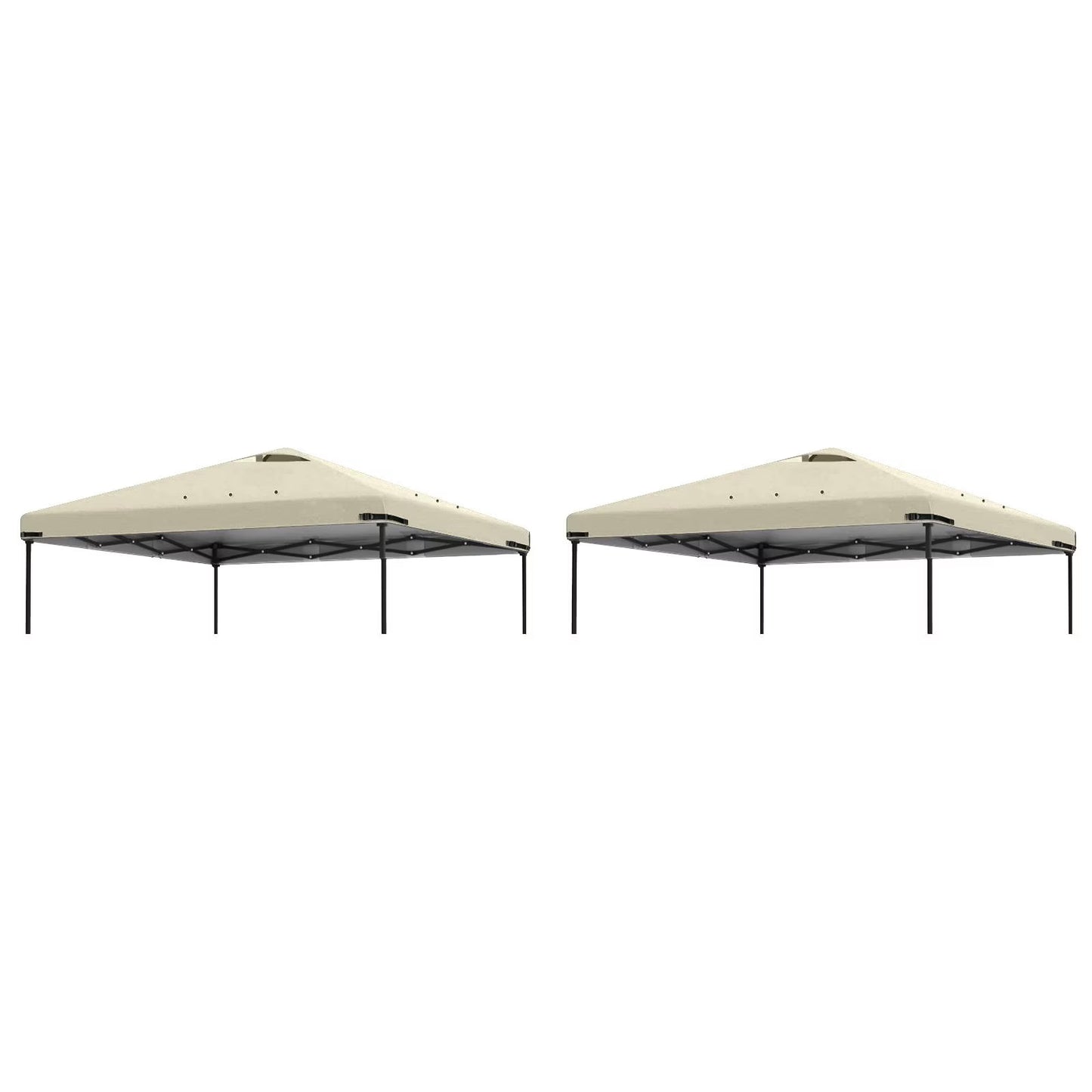 Home Decor 2Pcs 10X10Ft Replacement Cover Tier Gazebo Roof Sunshade Outdoor Cover Sunshade Patio Pavilion Protective Cover