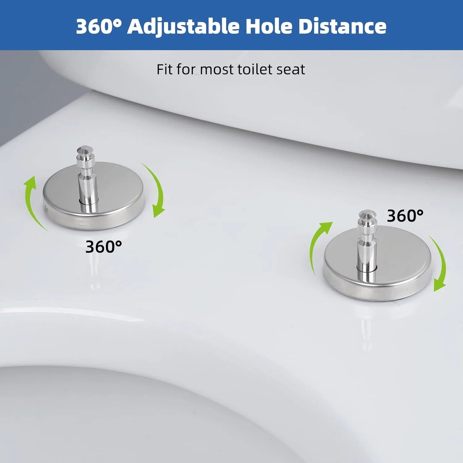 Elongated Toilet Seat with Softclose Cover, One-Click to Quick Release, Easy Installation & Cleaning, Compatible with TOTO/Gerber/Kohler, Non-Slip Toilet Bumpers, White