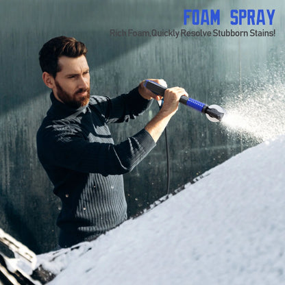 Electric Pressure Washer 5000PSI-Max 3.2GPM Power Washer Electric Powered with Upgrade Spray Handle Smart Control and 4 Anti-Tipping Wheels for Effortlessly Cleaning Blue