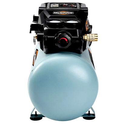 MCGRAW 3 Gallon 110 PSI Oil-Free Light-Duty Air Compressor with - Perfect for Cleaning, Inflation