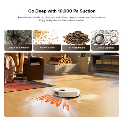 (Upgraded from Q5 Pro)Roborock Q10 X5 Robot Vacuum and Mop, Self-Emptying, Hands-Free Cleaning for up to 7 Weeks, 10,000Pa Suction, Obstacle Avoidance, LiDAR Navigation, No-Go Zones